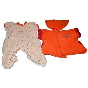 Vtg 1980's TEDDY RUXPIN Clothing Outfit Sleeping‎ Robe Pajamas PJ